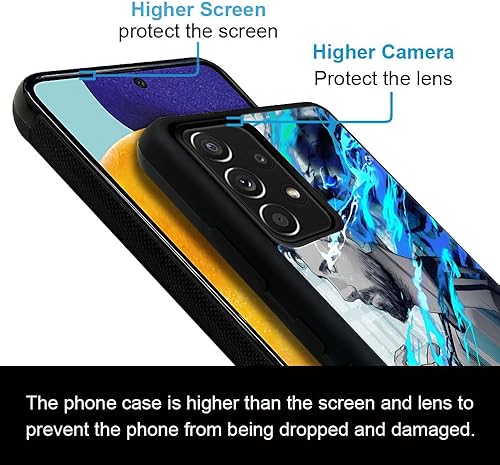 Miniatura 2 de Henok Funda compatible con Samsung Galaxy A53 5G, Y A1 Jugador de Fútbol Diseño Retro con Antideslizante a prueba de golpes Protector de PC