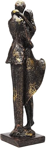 Miniatura 4 de BRABUD Resina amantes abrazo bailando estatua antigua artesanía romántica arte decoración sala de estar estudio dormitorio estatuilla TQGJBS303