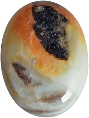 Natural Aqua Agate Cabochon Oval Shape Size 40x29x8 MM Flat Back Side Pendant Jewelry Making Gemstone