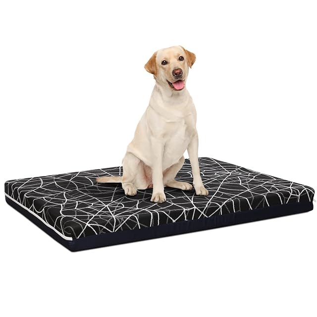 Evergreenweb Cama para perros de interior para cama de perros de tamaño grande colchón para mascotas con 2…