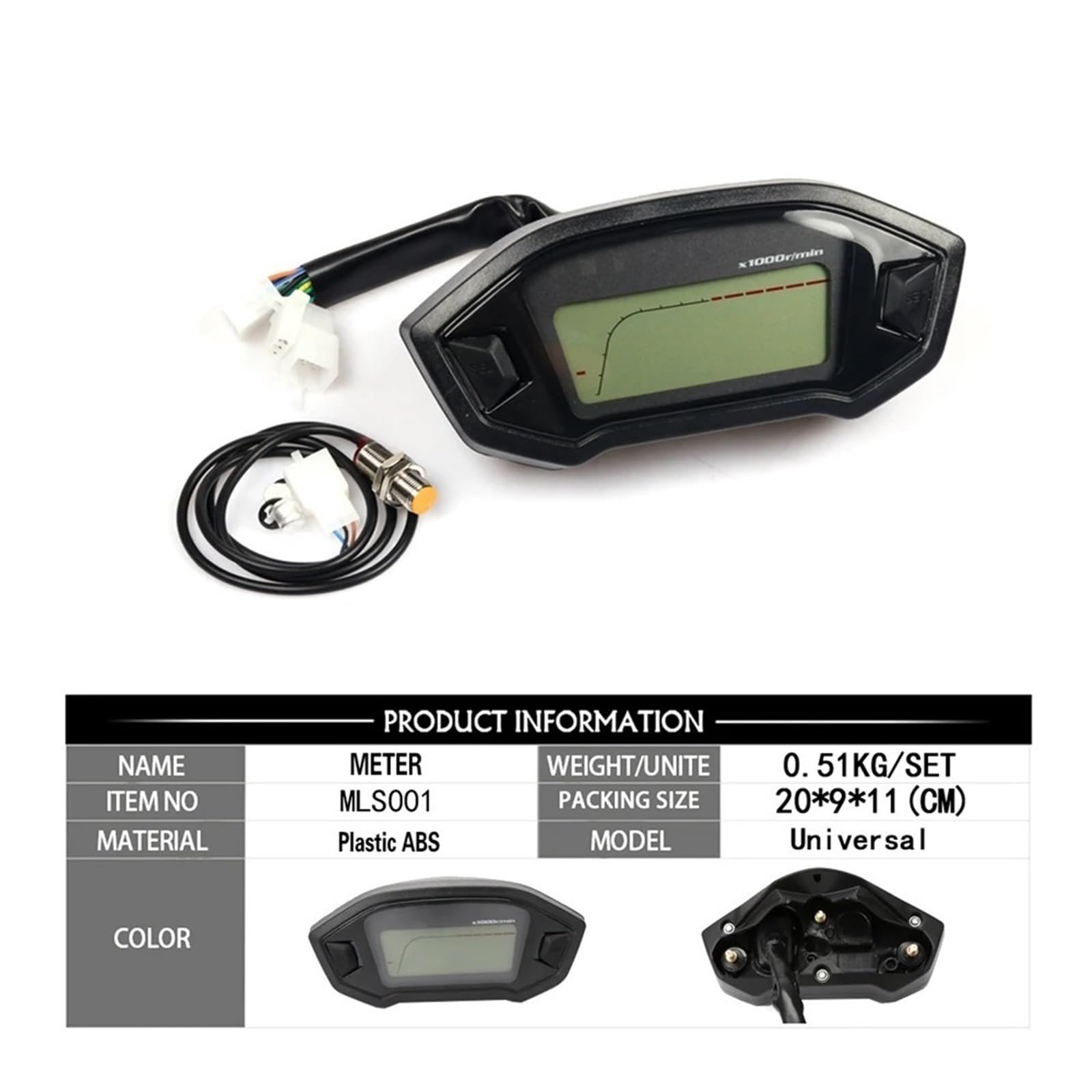 Cuadro de instrumentos de moto Medidor digital para motocicleta Grom 125 MSX125 MSX, odómetro, tacómetro, accesorios para instrumentos(Color A)