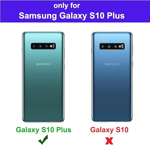 Miniatura 2 de Funda Magnética para Samsung Galaxy S10 Plus (6.4 pulgadas) Compatible con Magsafe Parachoques de TPU Suave + Parte Trasera Transparente Delgada