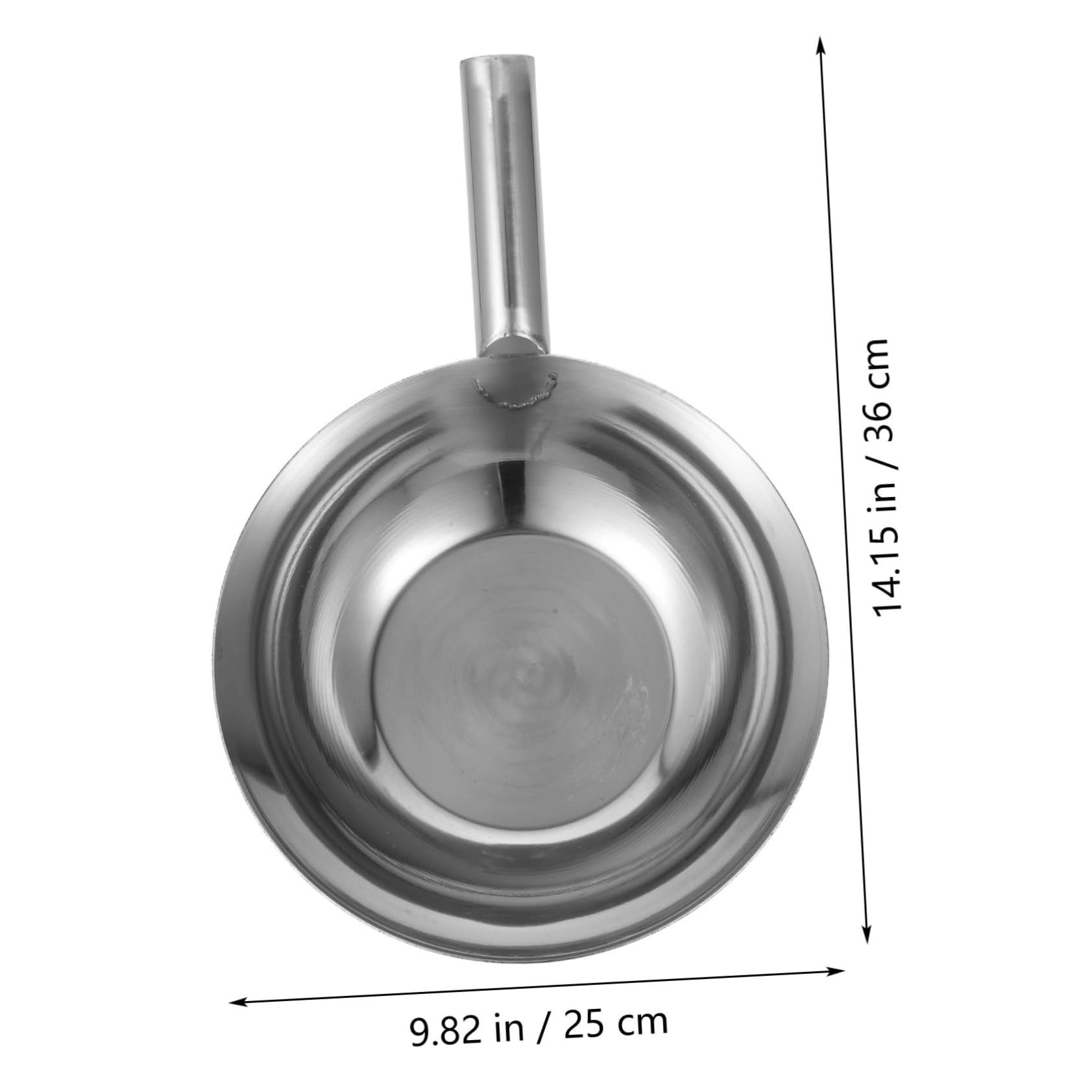 Garneck Cooking Water Ladles Large Stainless Steel Soup Ladle Metal Spoon Easy to Hold