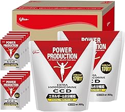 【Ezaki Glico Amazon Shop Exclusive】 Ezaki Glico Power Production Extra Hypotonic Drink CCD Large Bag 10ℓ for 2 bags & 500ml for 10 bags Glico Box Powdered Drink Powder ⑦