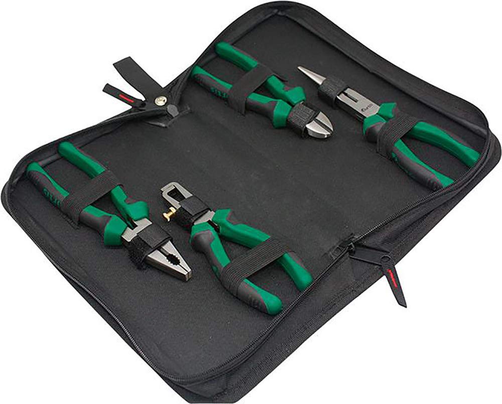 FORTIS FORTIS - Juego de Tenazas Alicates (4 piezas, en bolsa de nailon)