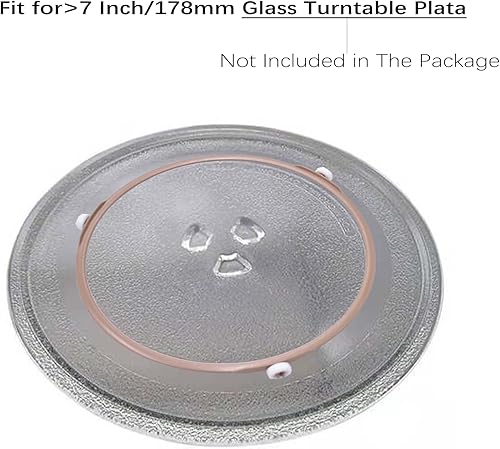 Miniatura 6 de Anillo giratorio de microondas de 6.57 a 7 pulgadas, anillo de rodillo de microondas, soporte de bandeja de placa de vidrio, anillo interior de