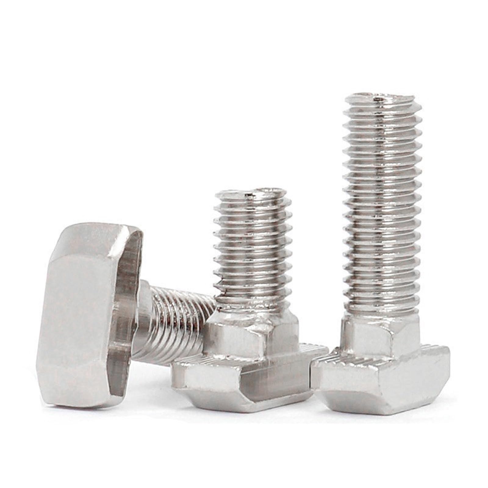 śruba typu T, 10 szt. /partia niklowanych stalowych śrub łączących M8 z aluminium(25mm)
