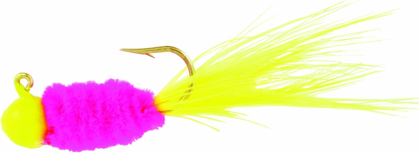Blakemore TTI Fishing Co Mr Crappie Slab Daddy Hook-Pack of 3 (Lime/Chartreuse/Lime, 1/16 Ounce)