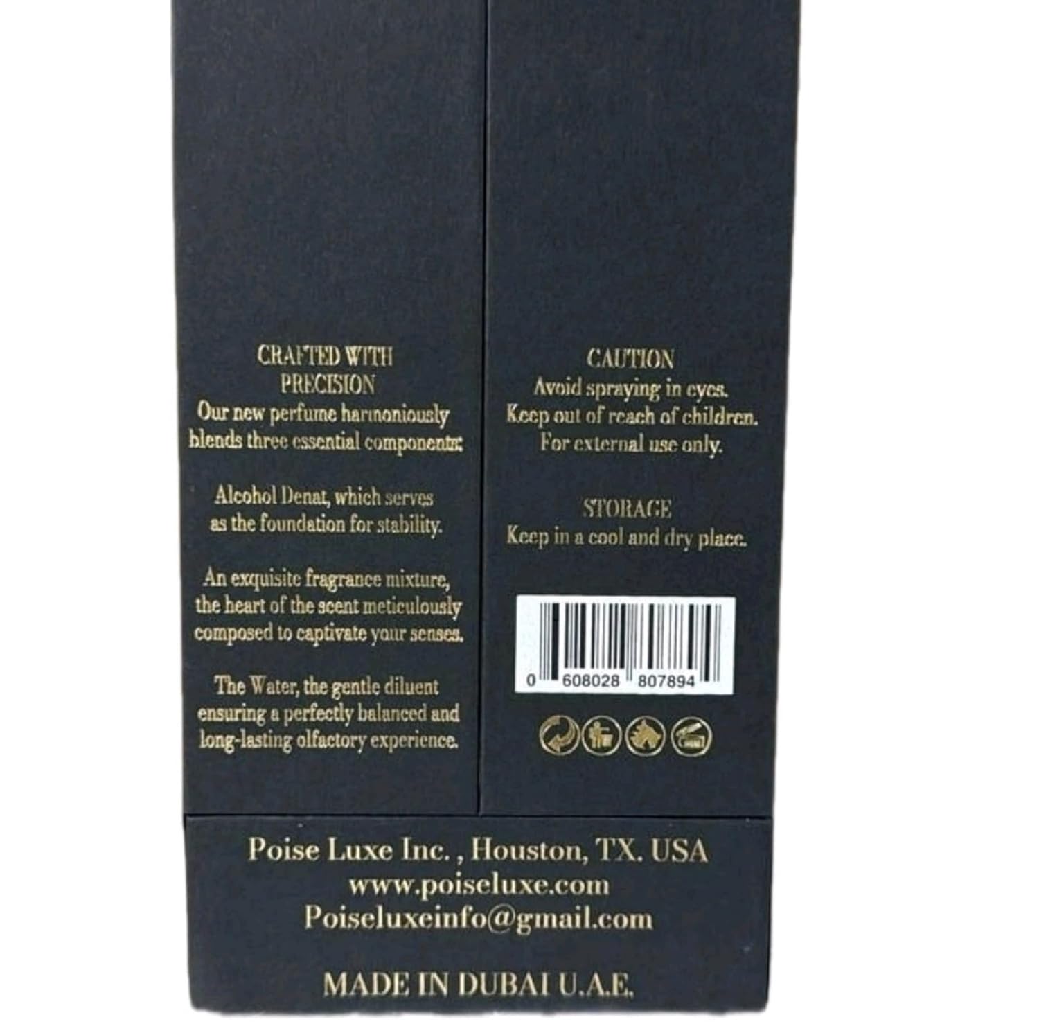 Original brand: Poise Luxe NP INTENSE FOR Him, 100ML Eau de Parfum - Luxury Arabic Men's Cologne with Citrus Fruity Leather Smoky Woody Aromatic Sweet Fresh Musky Notes Made in Dubai U.A.E.