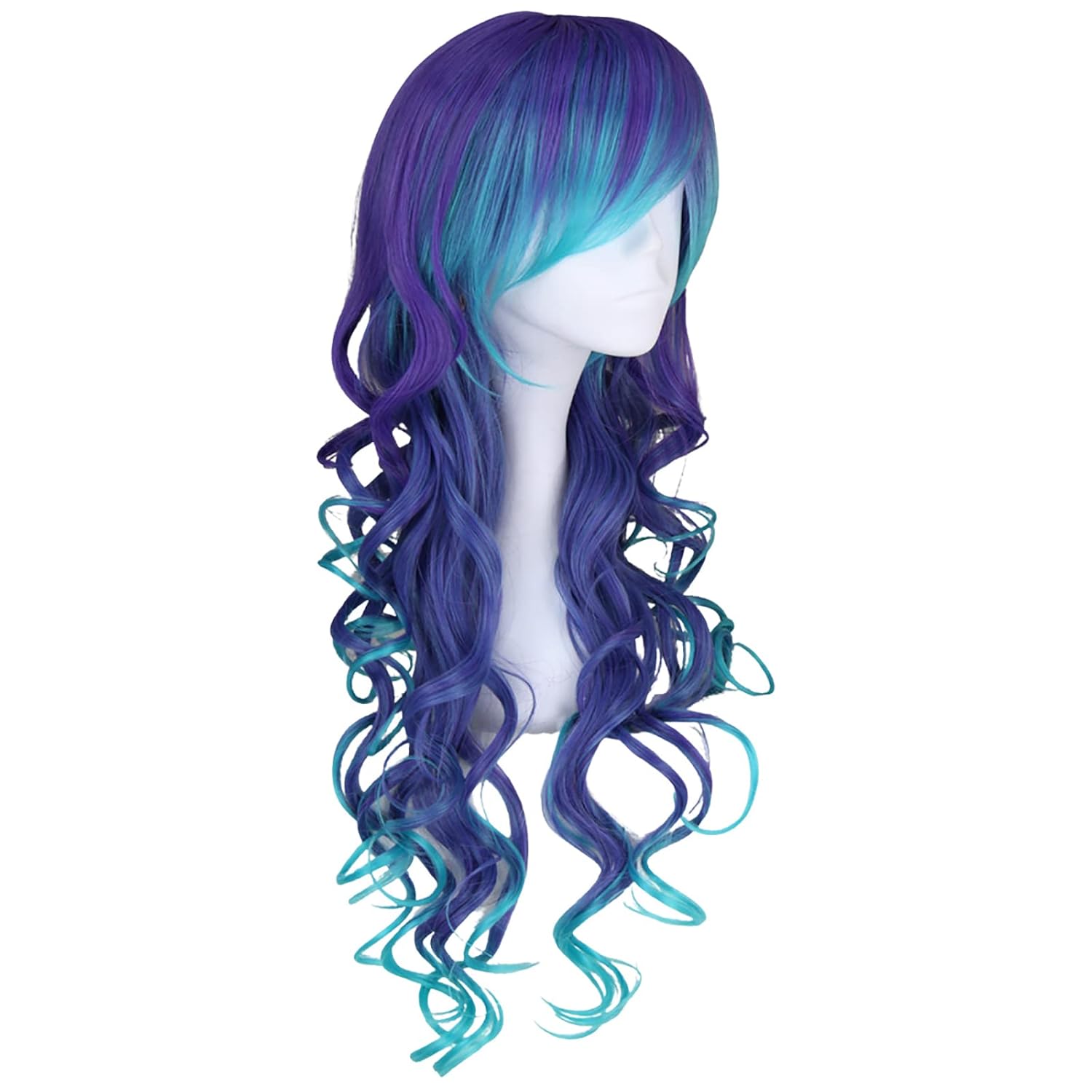 Long Curly Mermaid Costume Wig for Women Hair Unisex Adult Cosplay Wig Halloween Hair - Image 6