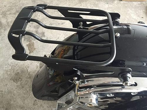 Miniatura 4 de TCT - Portaequipajes desmontable con dos alas de aire, apto para modelos Harley Touring 2009-2019