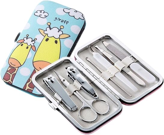 Amazon Hayokuネイルケア 爪切り 爪やすり 甘皮カッター ピンセット ハサミ 耳かき 7点セット グルーミングキット 眉クリップ 携帯便利 収納ケース付き キリン Hayoku 爪切り 通販
