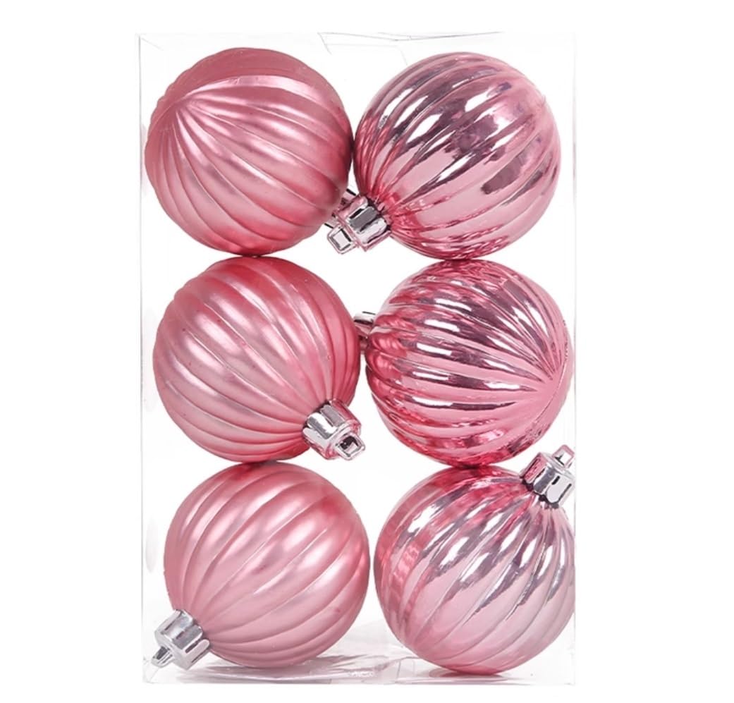 Set de Bolas de Navidad Bolas de Navidad 6 Uds Adornos De Bolas De Navidad Adornos Colgantes Bola Decorativa Decoración Colgante De Árbol Bolas De Navidad Inastillables Bolas para Arbol de Navidad ( C