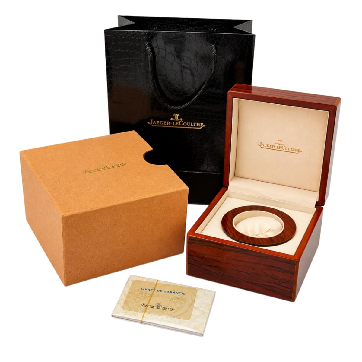 Rotolo Orologio in Pelle Custodia Porta Orologio con Cuscinetto Soffice e Interno Crema Chiusura Metallica per Jaeger-LeCoultre
