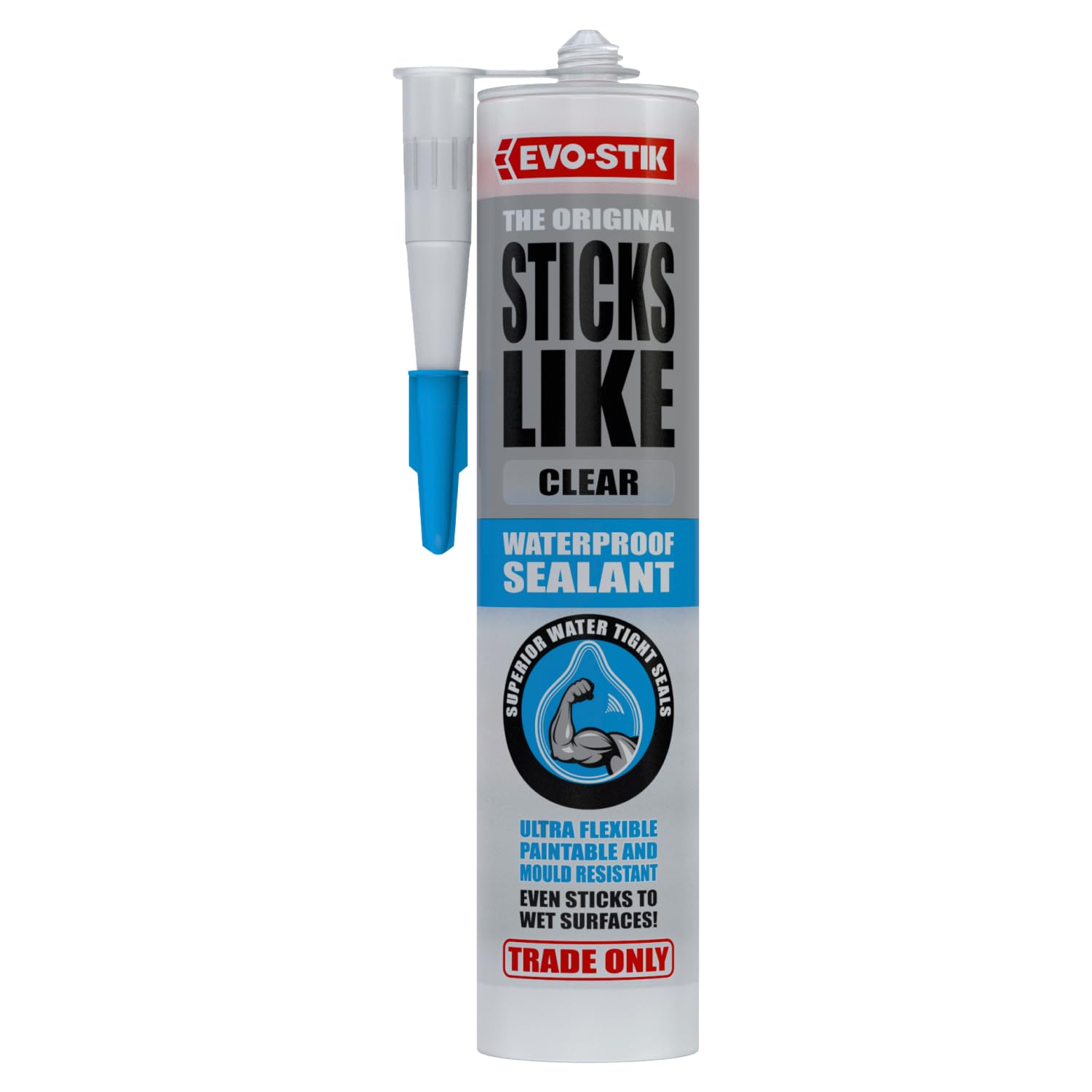 Sticks Like Waterproof Sealant, All-Purpose, Mould Resistant, Colour: Clear, Size: 290ml