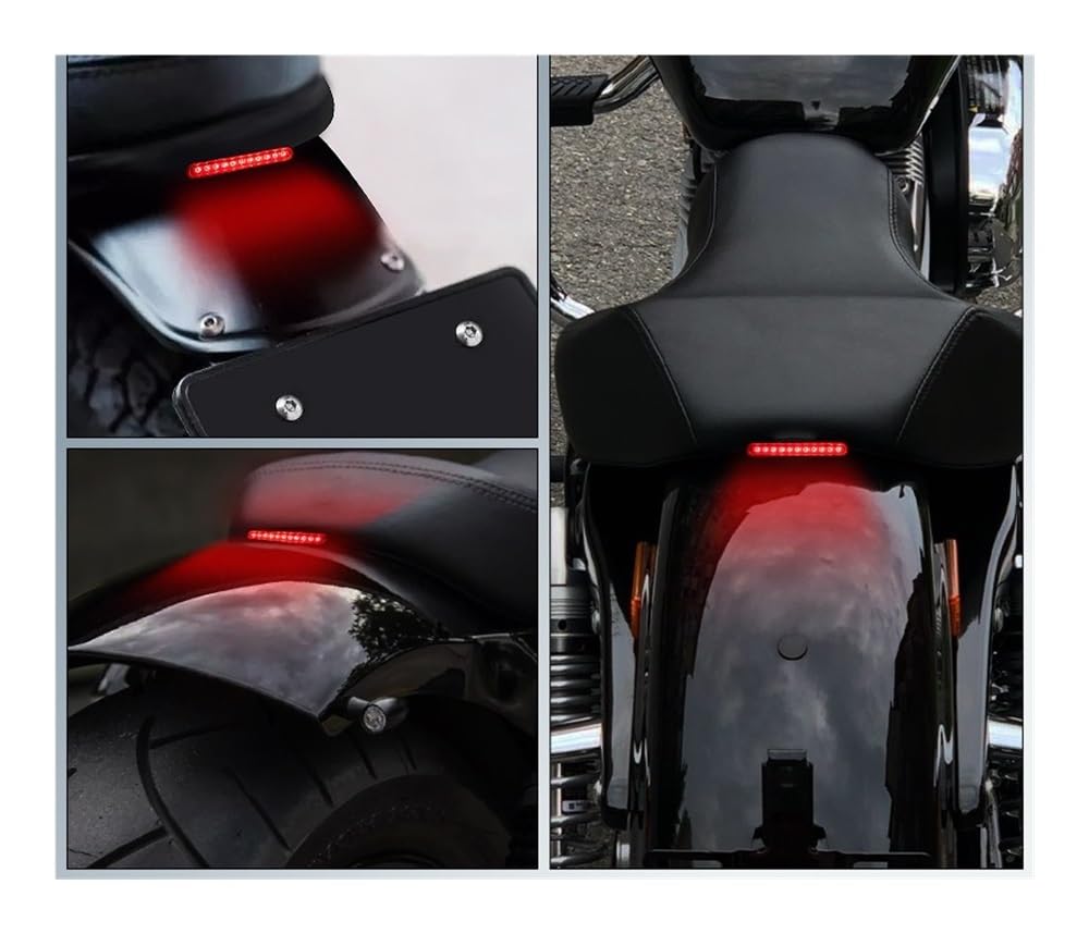 Feu arrière intégré Feu arrière à LED pour moto feu de freinage recul pour scooter VTT pour Bobber