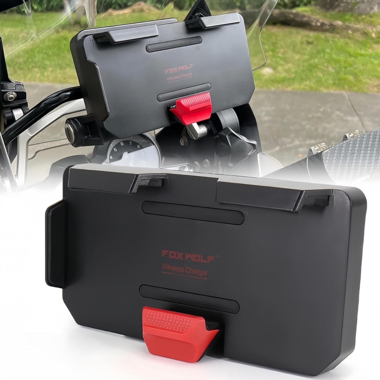 Motorcycle GPS Mobile Phone Wireless Charging Navigation Bracket for BMW R1300GS R1200GS ADV R1250GS CRF1000L S1000XR F900R F900XR F850GS F800GS F750GS F700GS Motorcycle Accessories