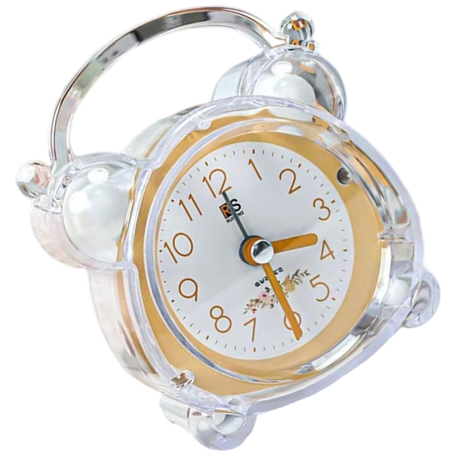HDOYTXXM Cartoon Alarm Clock for Children Quiet Movements LED Night Light Bedroom Decorations ABS Decorations Quiet Children Bedsides Clock with LED