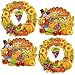 Happy Thanksgiving Cutout Hanging Decorations Harvest Autumn Turkey and Wreath Signs Fall Party Favor Supplies, 16 Inch By Gift Boutique