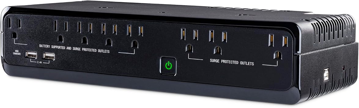 CyberPower SL700U Standby UPS Battery Backup and Surge Protector, 700VA/370W, 8 Outlets, Slim Profile, UL Certified
