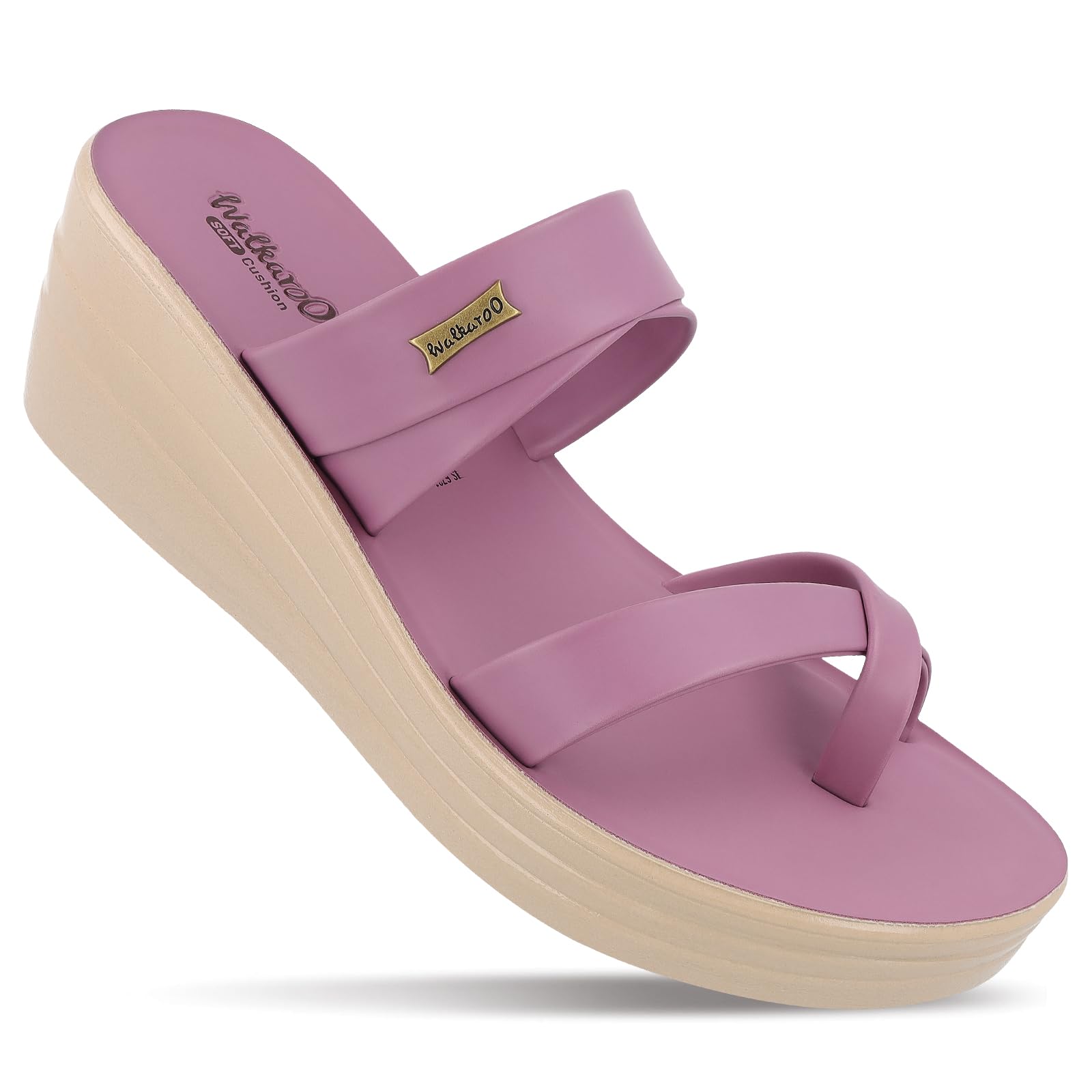 walkaroo Women's Fashion Heel Sandals with Cushion Sole, Toe Ring, Wedge Heels and Lightweight - WLP72029-picture-56