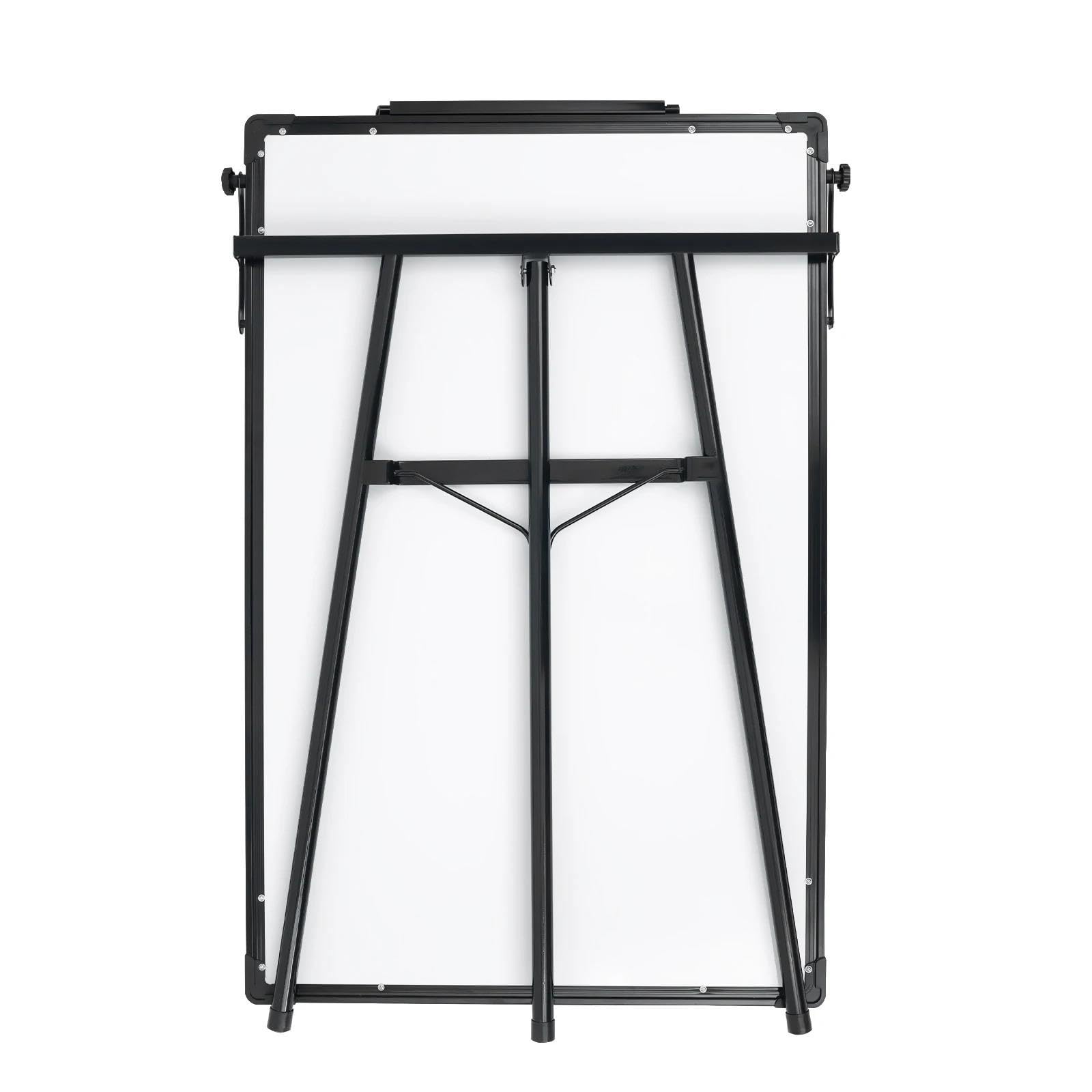 Magnetisches Bulletin Board Set Magnetisches Staffelei-Whiteboard, 36 x 24 Zoll, höhenverstellbarer Ständer 3' 2'