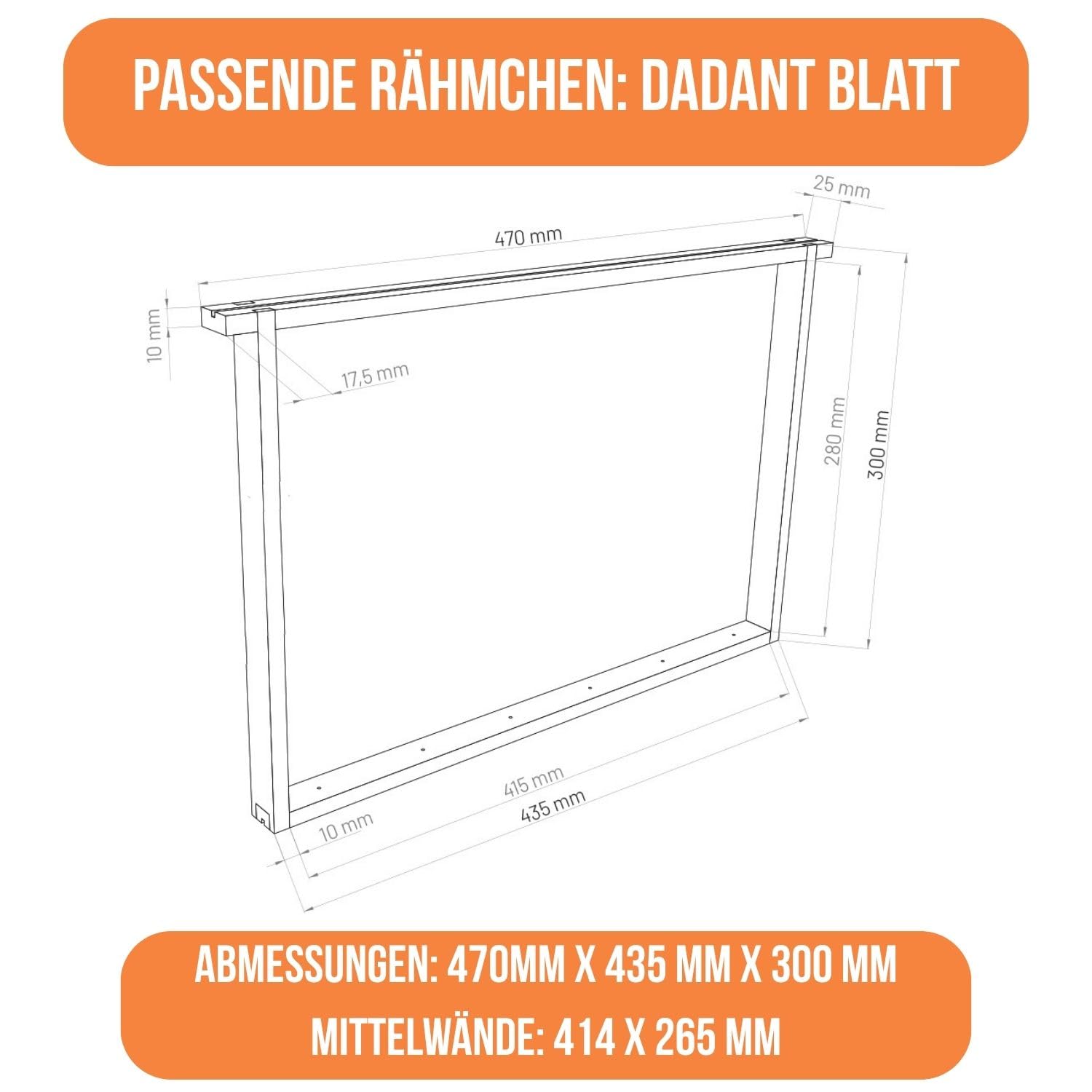 LYSON Bienenbeute Styropor Dadantbeute Dadant Blatt Beute OPTIMA Bienenstock-Set mit niedrigem Varroa-Kunststoffboden (ORANGE-GRAU) für die Selbstmontage (Passende Rahmen:47×43,5x30cm;47×43,5x15,9cm)