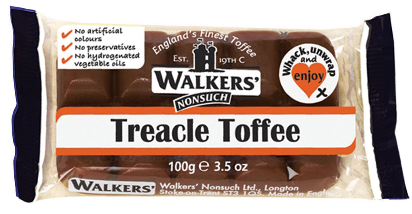 Walkers Treacle Toffee Tray, 3.5Ounce Packages (Pack of