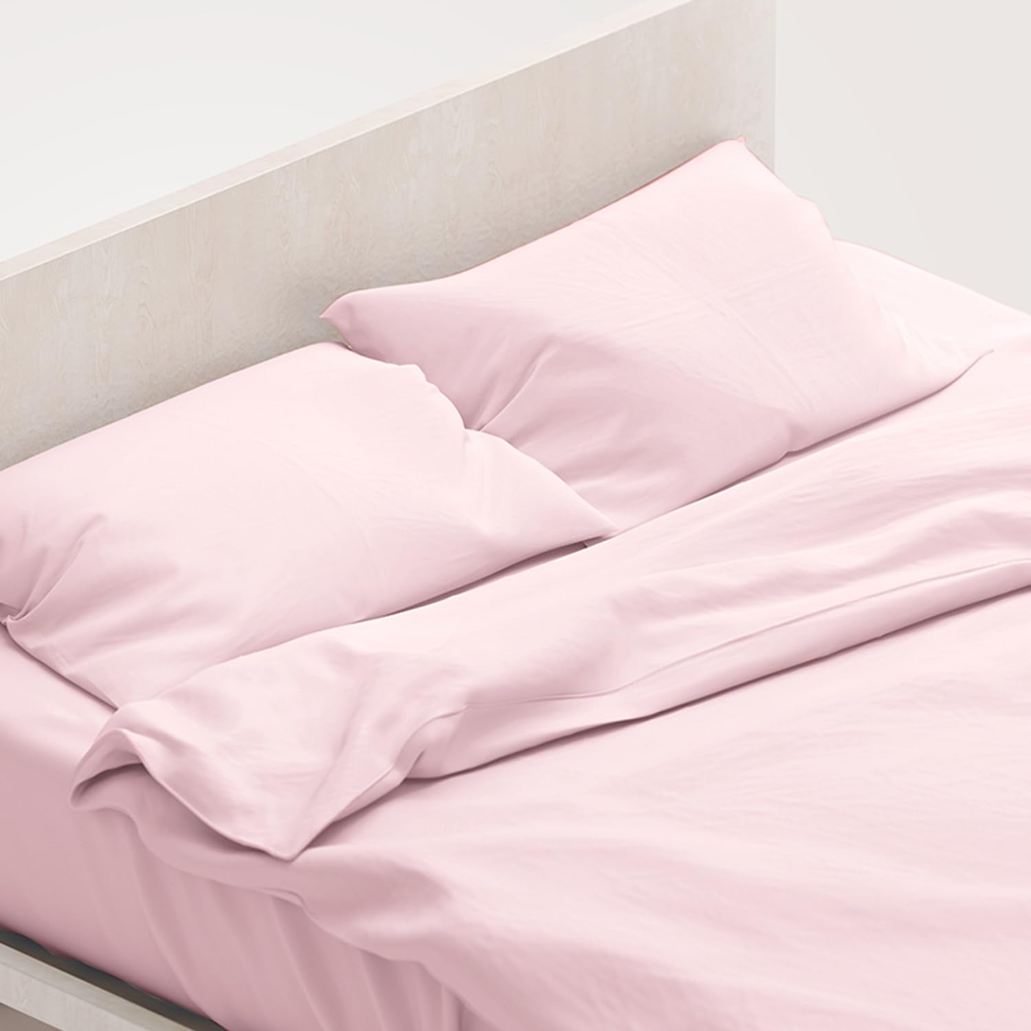 Mayfair Linen 100% Egyptian Cotton Sheets King Size - 800 High Thread Count Sheets King, 4 PC Luxury Hotel King Size Sheets Set, 16" Deep Pocket Sateen Weave Soft Cooling Bed Sheet Sets - Blush