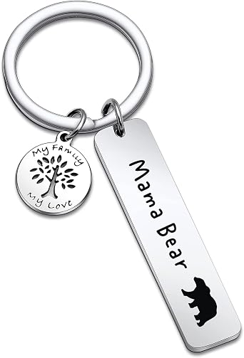 Bear Keychain Stepmother Jewelry Bear Lover Jewelry Mom Jewelry