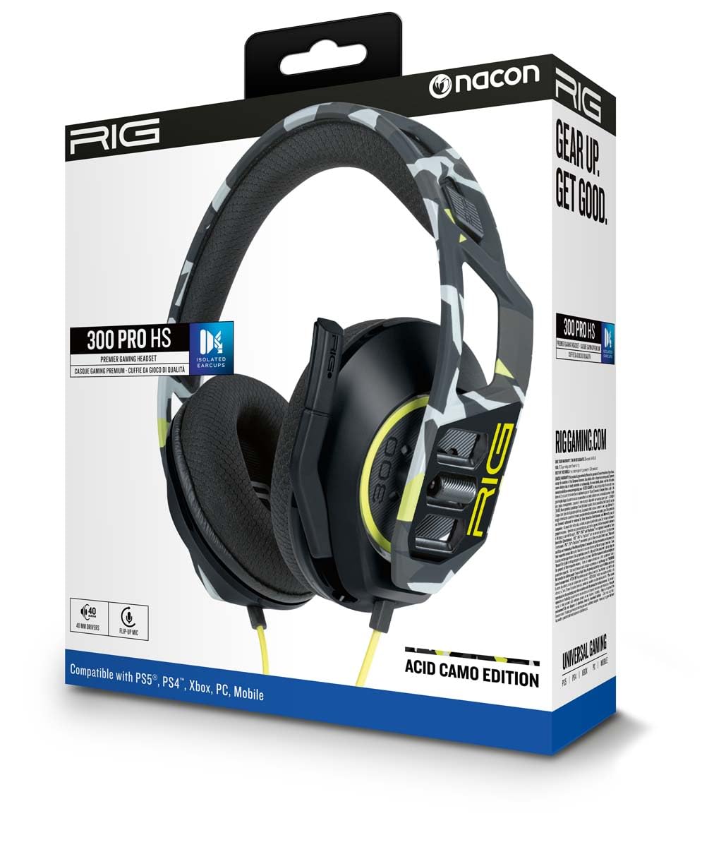 Nacon Casque Gaming RIG 300 Pro HS Acid Camo.