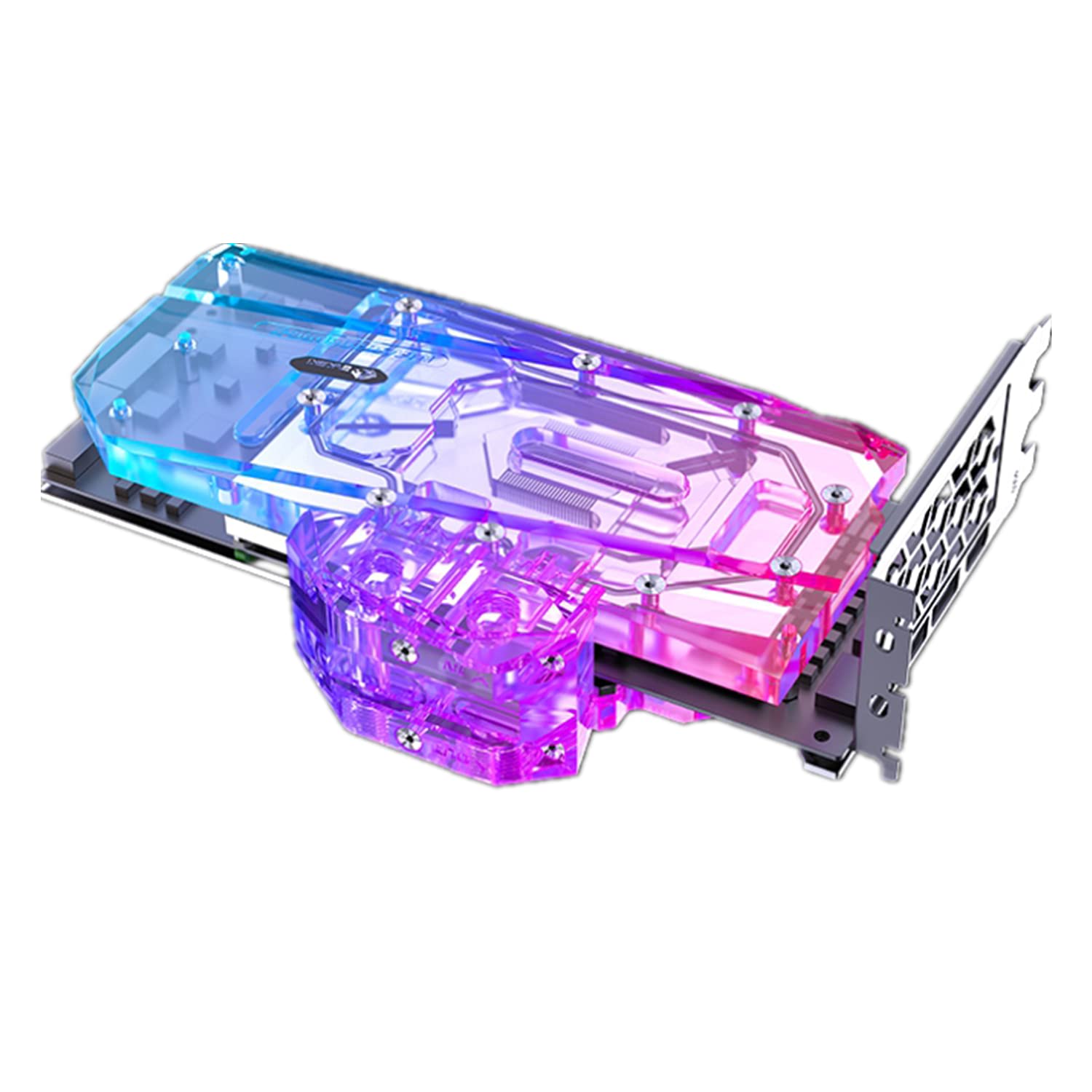 Amazon.co.jp: RGB GPU PC バックプレートビデオメモリ水冷ブロッ