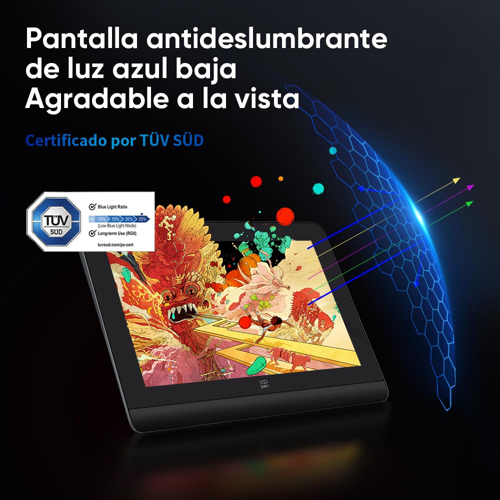 XPPEN Artist Pro14 Gen2 Tableta Gráfica con Pantalla FHD 16K Niveles | Tableta Dibujo Digital con Lápiz Completamente Laminada 14 Pulgadas con Teclado Numérico Inalámbrico