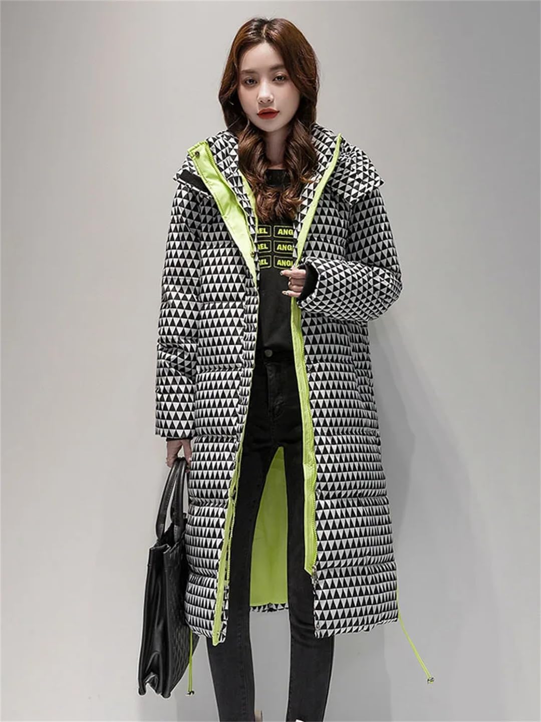 Women Snow Coat Padded Warm Jacket Down Jacket Winter Oversized Thick Long Parkas Waterproof Coat
