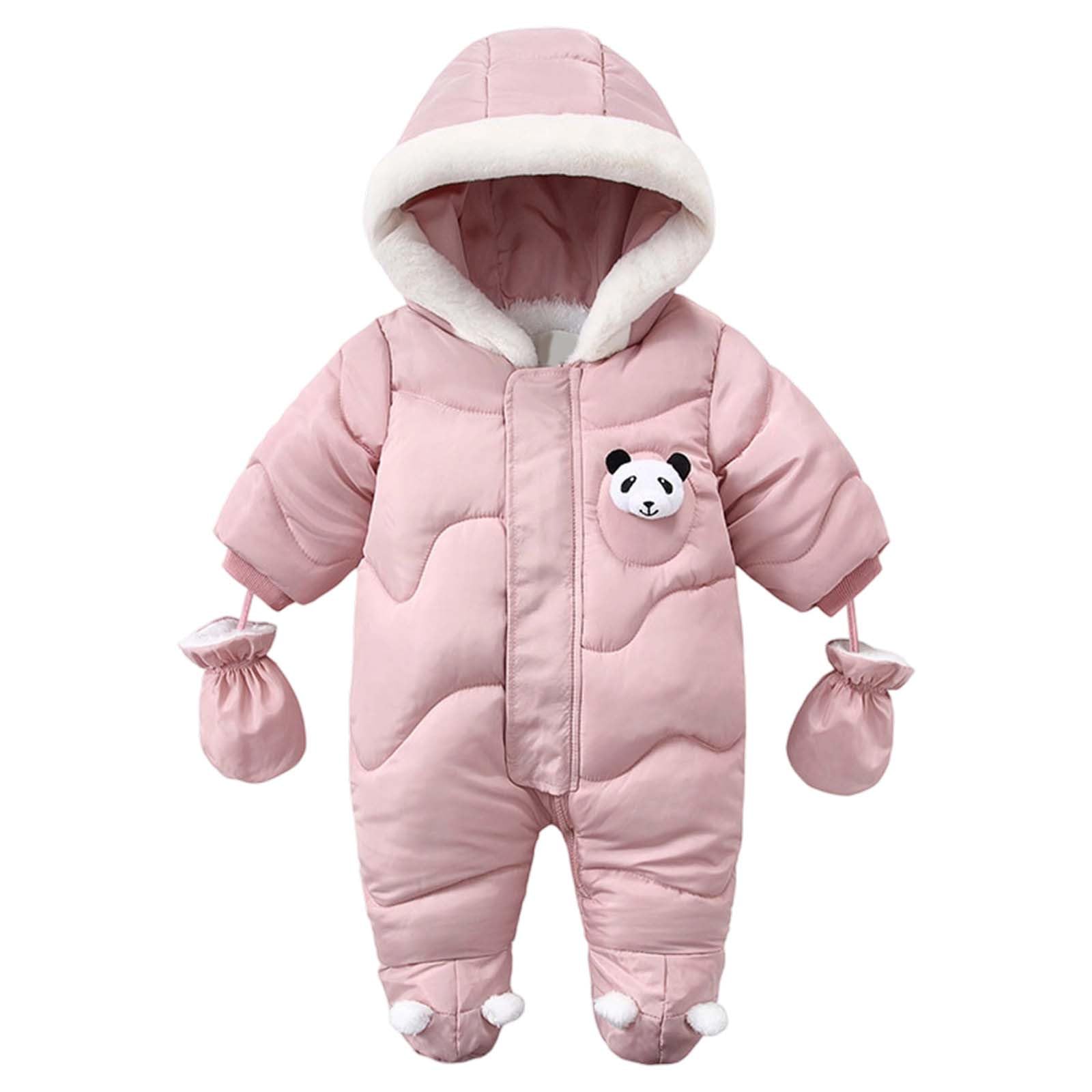 de Invierno Grueso para bebé niña niño Prenda Exterior cálida de Nieve con diseño Integral para Uso Diario Festivo hogareño Edad 6 a 24 Meses Tejido y abrigador Ideal Ocio Escolar