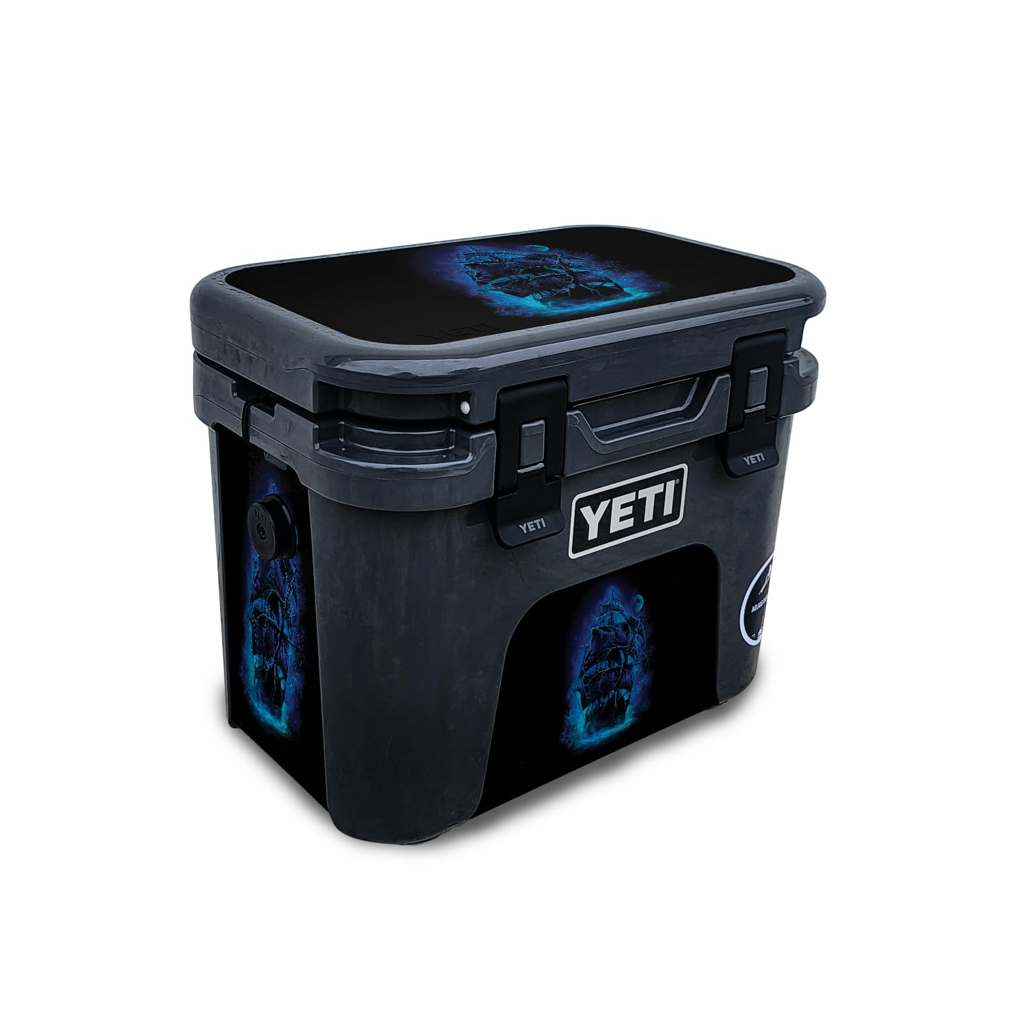 Skin Compatible with Yeti Roadie 15 Hard Cooler - Pirate Storm - Premium 3M Vinyl Protective Wrap Decal Cover - Easy to Apply | Crafted in The USA by MightySkins