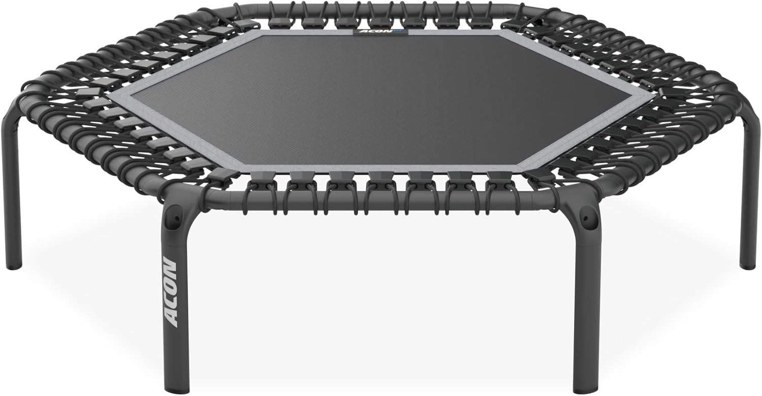 FIT Hexagon 55 fitness rebounder, quiet bungees