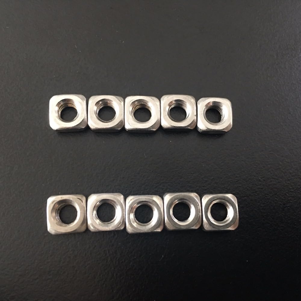10pcs Sale J570 Stainless Steel Mini Square Nut Side Length 5.4mm M4 Nuts Furniture Home Decoration Use