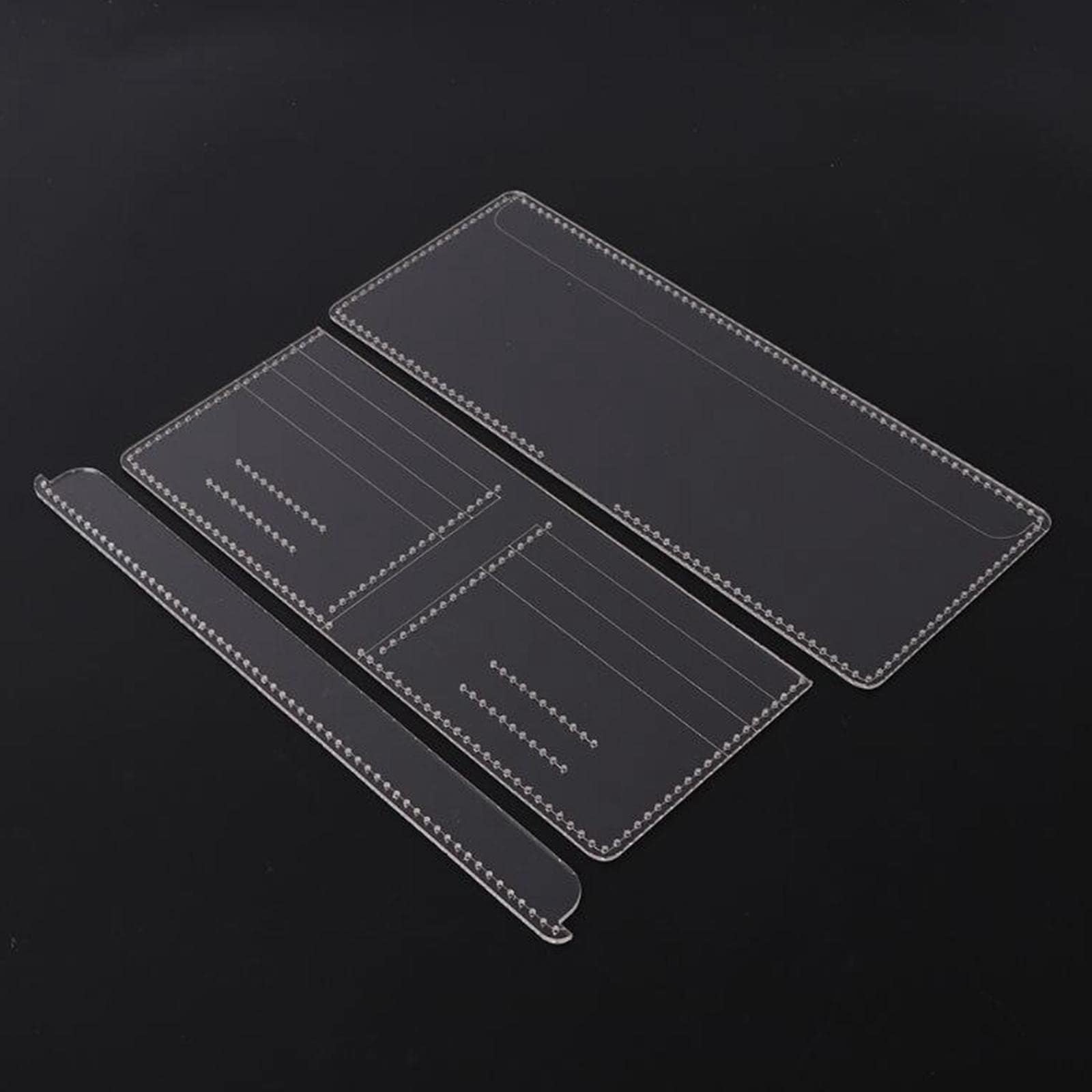 13Pcs/Set Acrylic Template for Short Wallet Leather Craft Pattern Stencil Crafts | Leathercrafts | Leathercraft Tools | Other Leather Tools