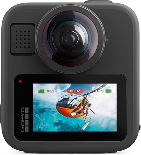 GoPro MAX2 - Cámara de acción tradicional + 360 impermeable con pantalla táctil, video esférico 8K, fotos 360 de 29MP, lentes fácilmente