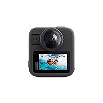GoPro MAX2 – Action camera tradizionale + impermeabile a 360° con touch screen, video sferici 8K, foto a 360° da 29 MP, lenti facilmente sostituibili, stabilizzazione HyperSmooth, 6 microfoni