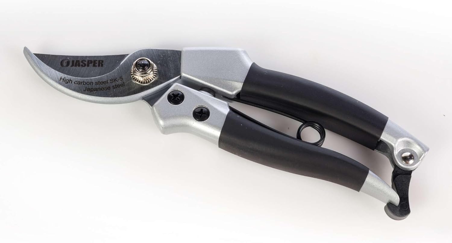 Jasper Solid 8" Heavy Duty Bypass Pruners Japanese Steel SK-5