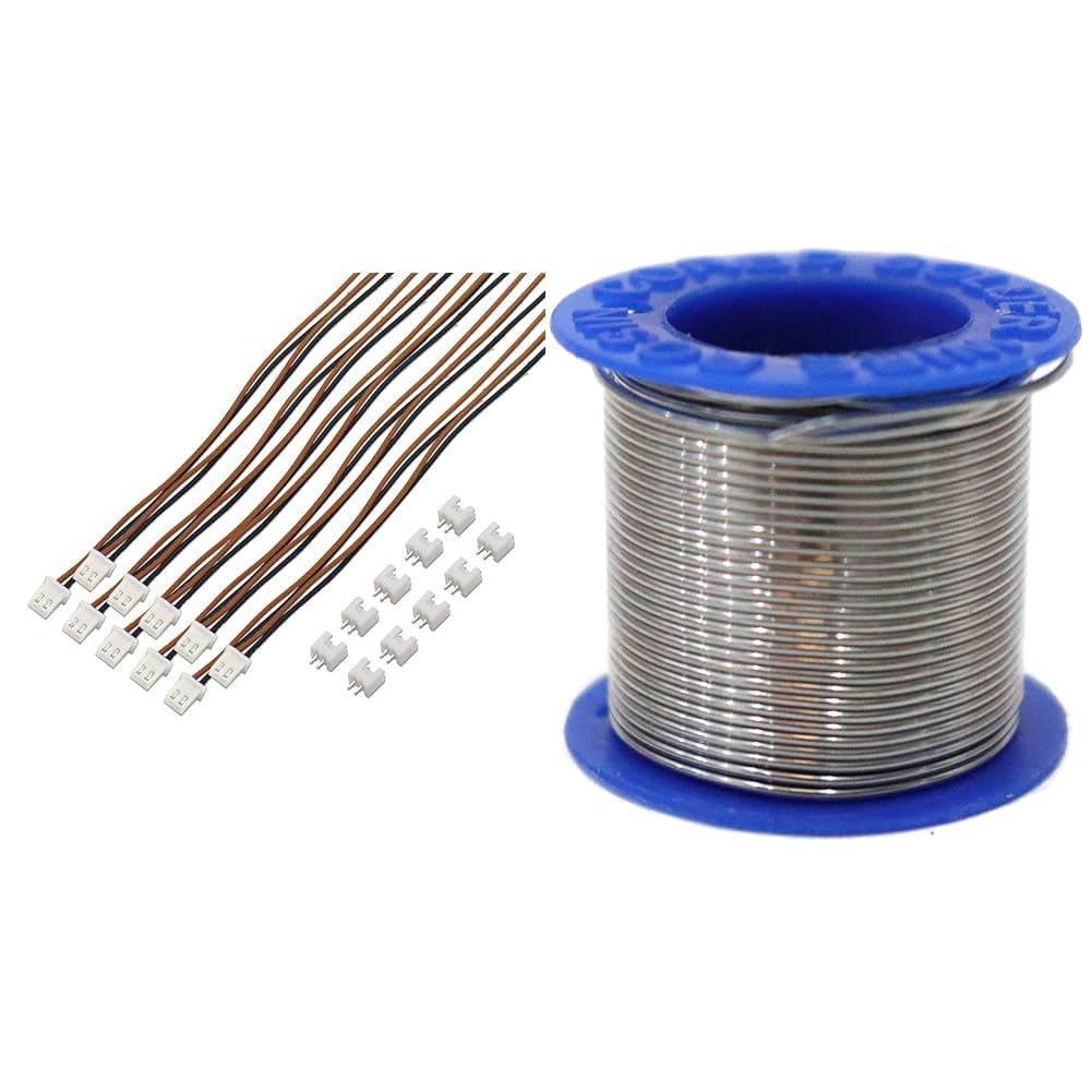 Electronic Spices 2 pin Male and Female 2.5mm Cable Micro Male and Female Connector Plug with Silico-image-31