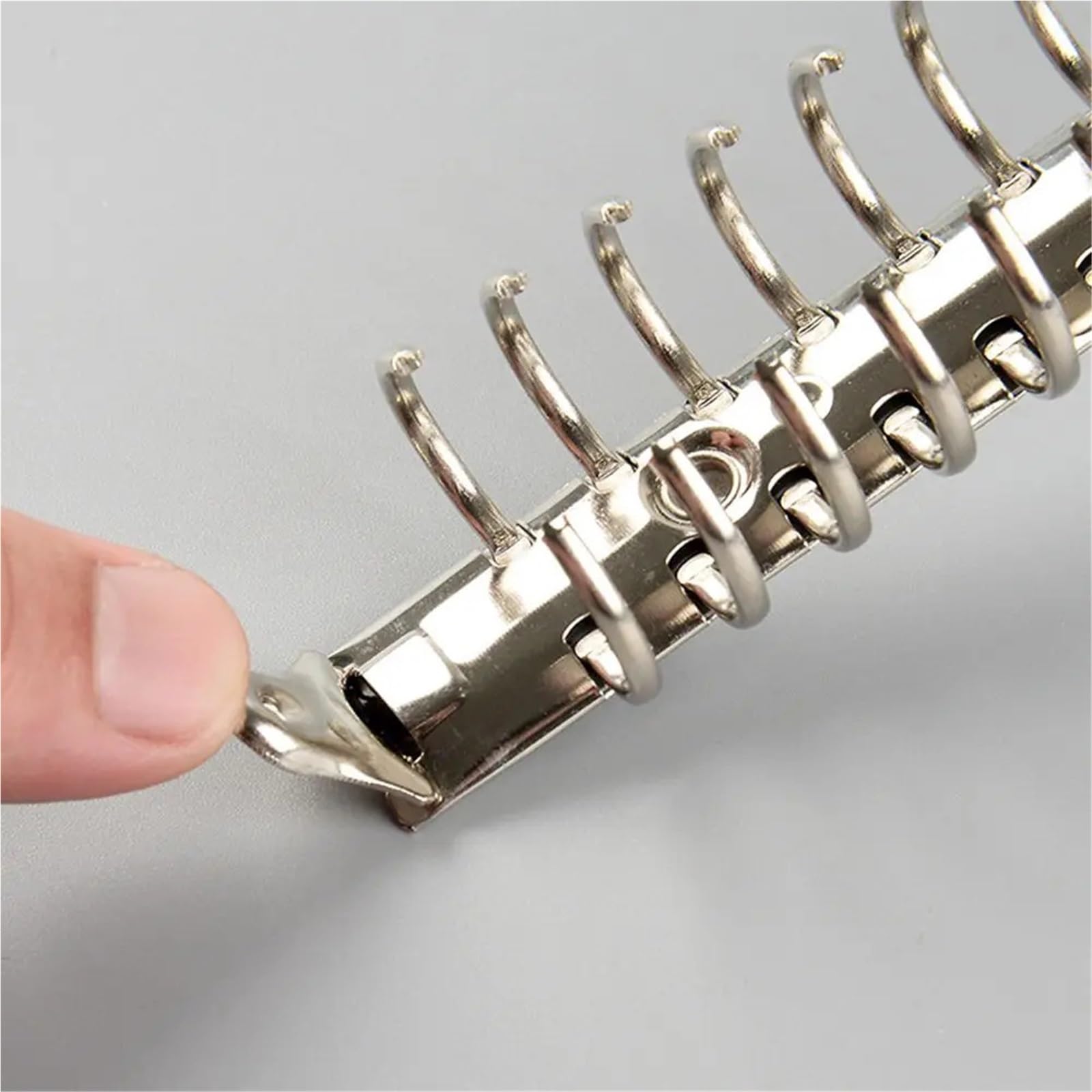 Rilegatura ad anelli, Raccoglitore ad anelli A5 Meccanismo raccoglitore 10 pezzi Clip in metallo Argento Cartella a fogli mobili Forniture for ufficio(-A4-4 rings)