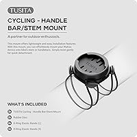 Vista 2 de TUSITA Stem Mount Compatible with Wahoo Elemnt Bike Computer, 2-Pack