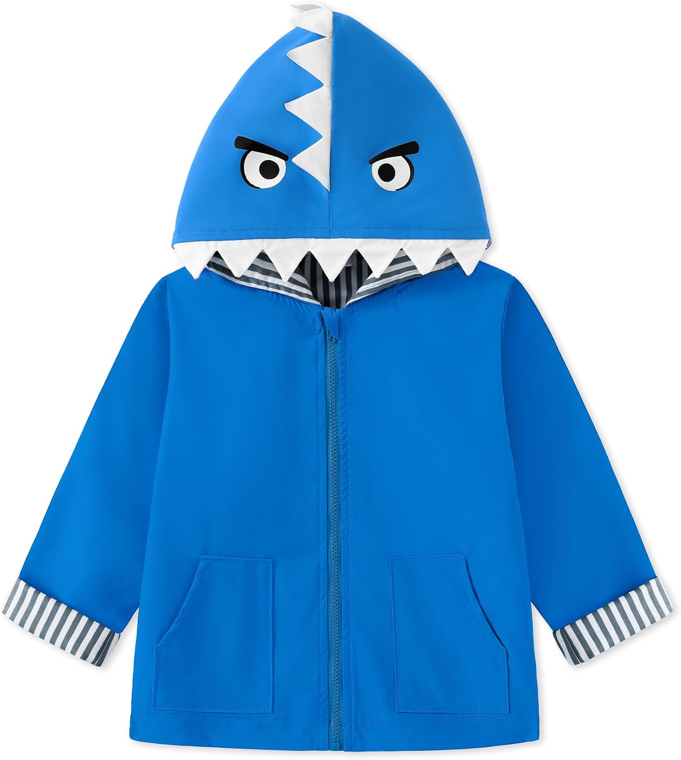 Toddler Baby Boys Girls Rain Jackets Cute Cartoon Animal Hoodie Windbreaker