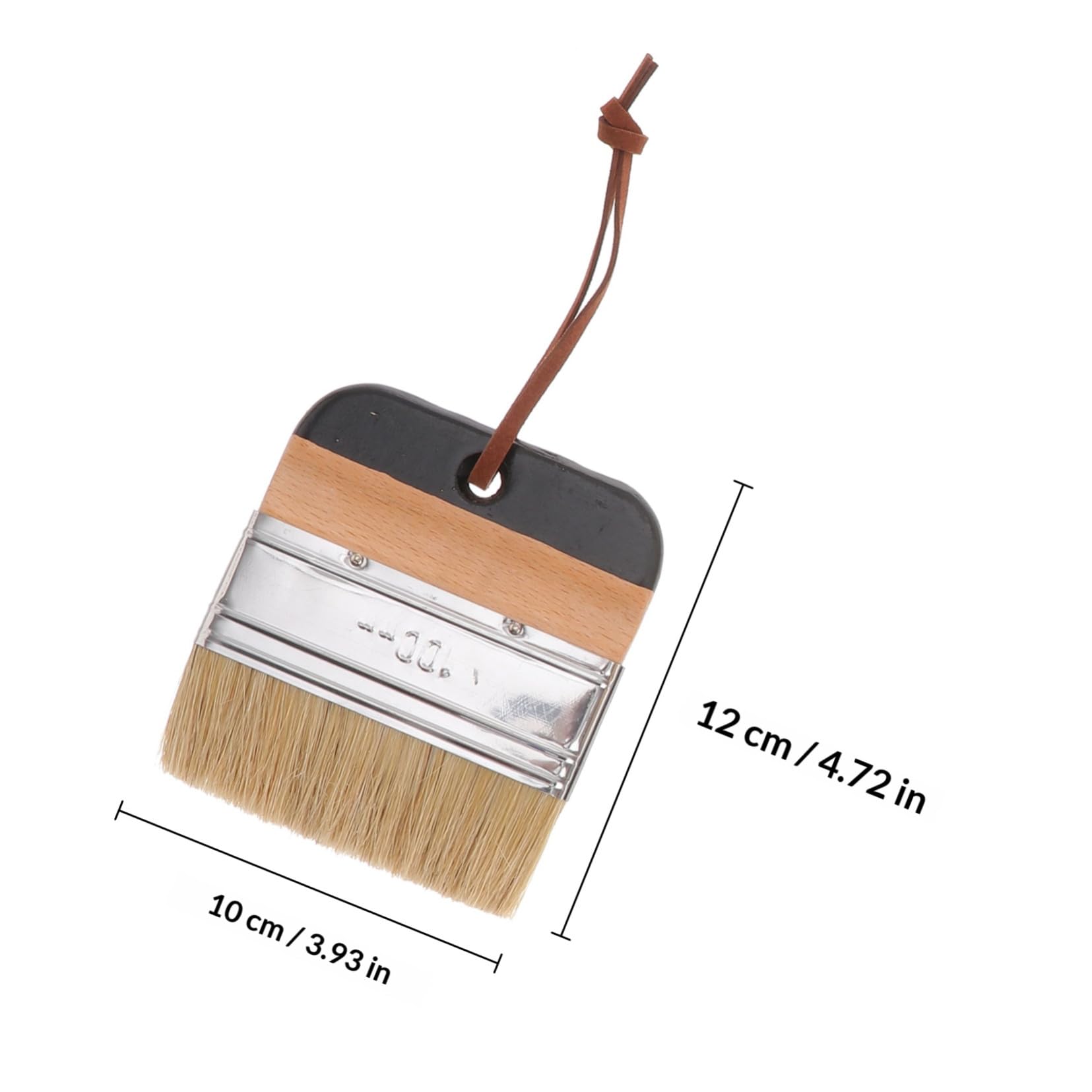 Set de Pinceaux Ronds à Poils de Sanglier en Bois Lot de 5 Robustes et Efficaces pour Peinture Artistique Chaises et Commodes