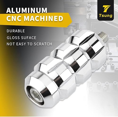 Vista 21 de TSUNG Palanca de cambios para motocicleta, palancas de palanca de cambios negra/cromada CNC compatibles con Harley Davidson Sportster Touring