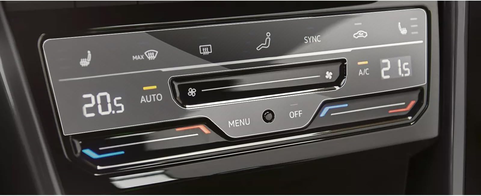 SXCY for 2023 2024 VW Tiguan Atlas 2025 2026 Taos Air Conditioning Screen Protector 2024 Tiguan Atlas 2025 2026 Taos Accessories Climate Control Panel Screen Protector