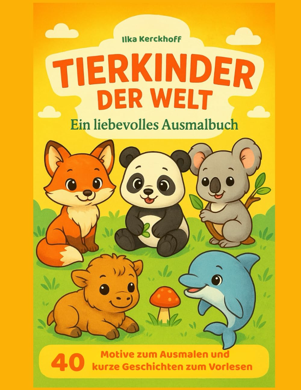 Tierkinder der Welt: Ein liebevolles Ausmalbuch